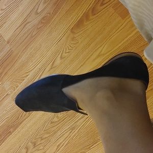 Cydwoq Blue Suede Women's Cliff Dweller Battens Shoe Slip On Loafer Size 9